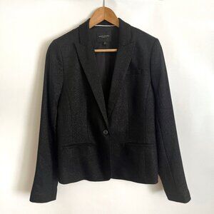 Banana Republic Womens Blazer Jacket Black Size 8